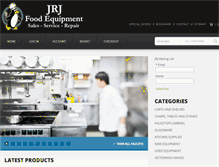 Tablet Screenshot of jrjfoodequipment.com